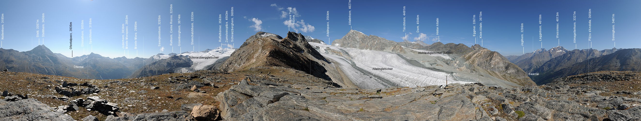 P010578: Gipfelpanorama Schwarzbergchopf