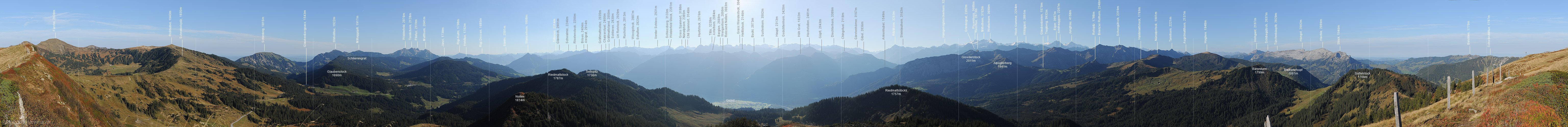P010731: 360° Gipfelpanorama Miesenstock