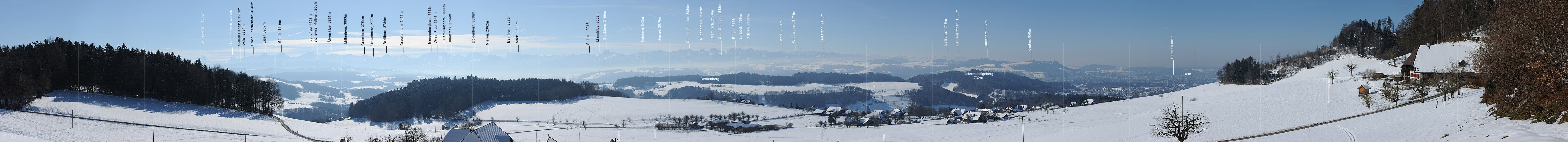 P012194: Panoramabild Winterlandschaft am Bantiger