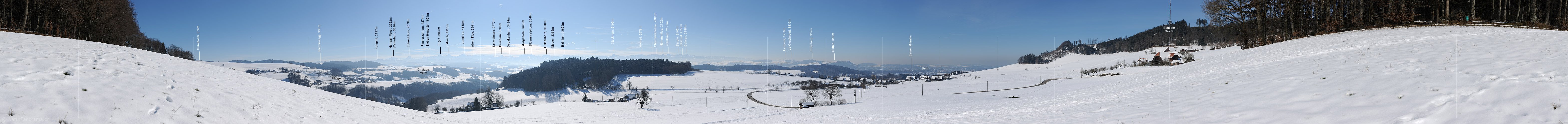 P012195: 360° Panoramabild Bantiger und Ferenberg