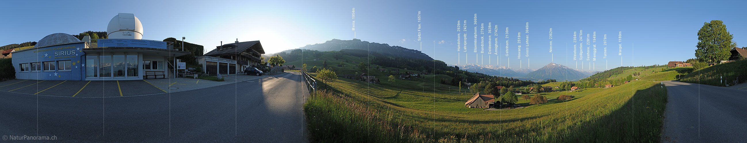 P012781: 360° Panorama Sternwarte Planetarium SIRIUS Schwanden bei Sigriswil