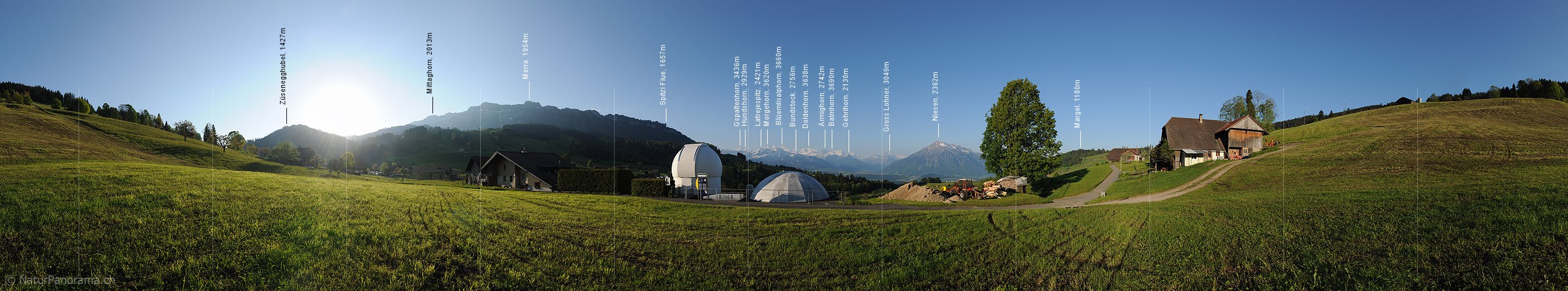P012786: 360° Panorama Sternwarte Planetarium SIRIUS von Norden