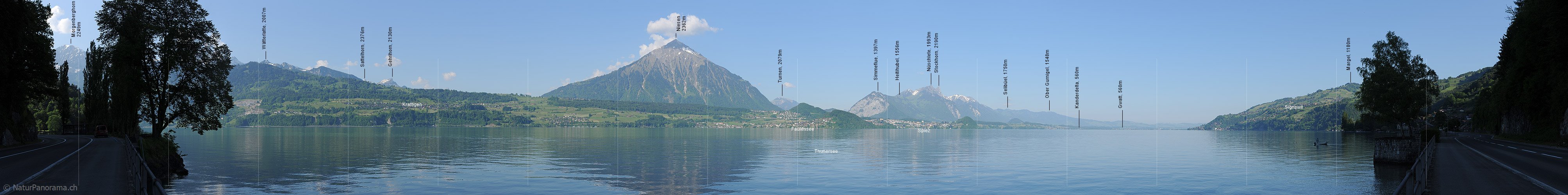 P012794: Panorama Thunersee bei Merligen
