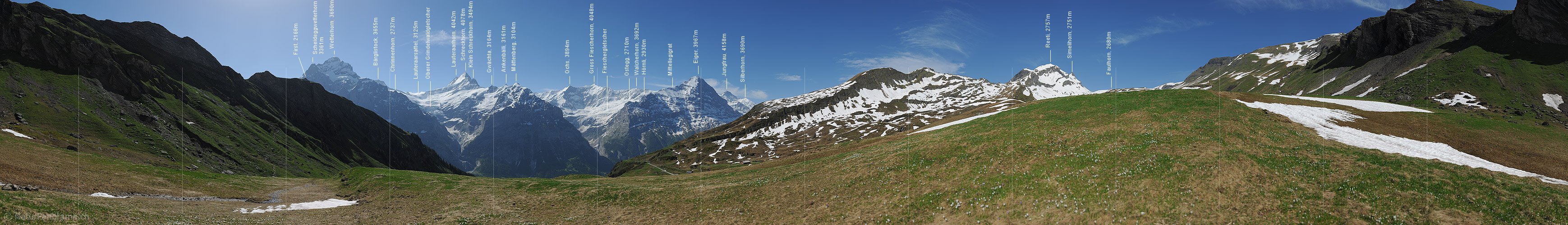 P012923: 360° Gigapixelpanorama der Berner Alpen bei Grindelwald