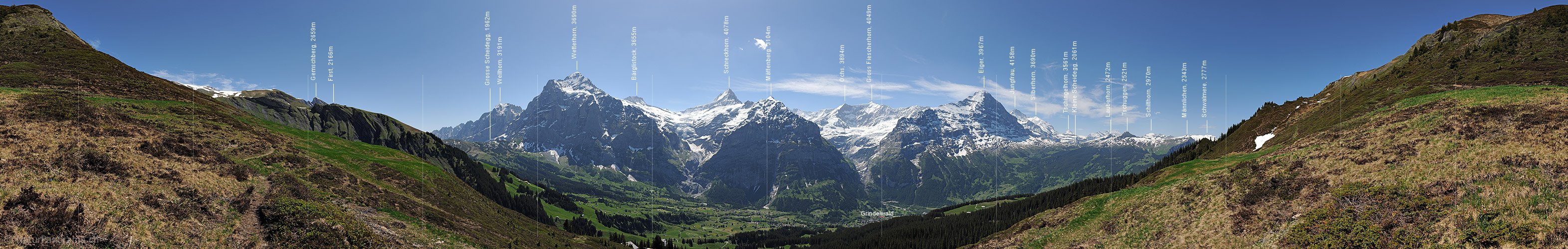 P012929: 360° Panoramafoto Grindelwald Waldspitz