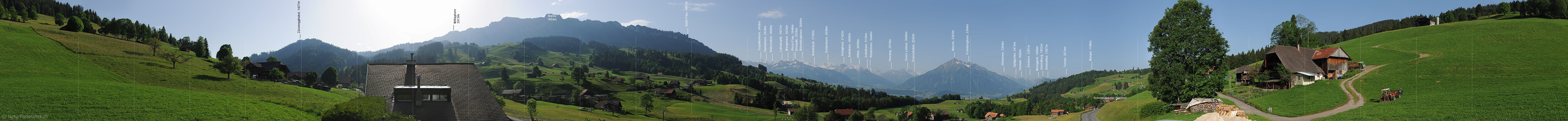 P012942: 360° Panoramabild Schwanden bei Sigriswil