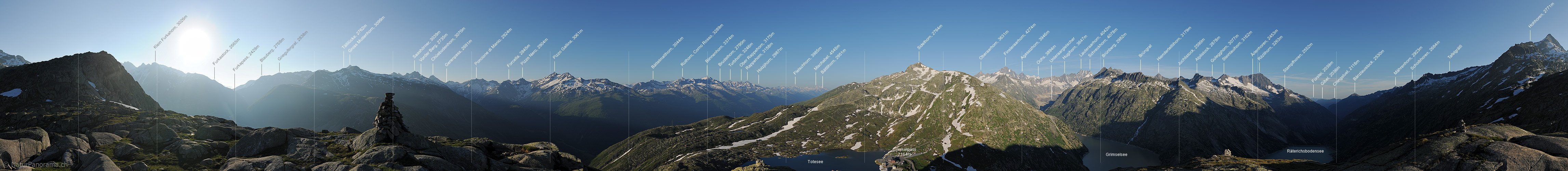 P013192: 360° Panoramafoto Grimselpass