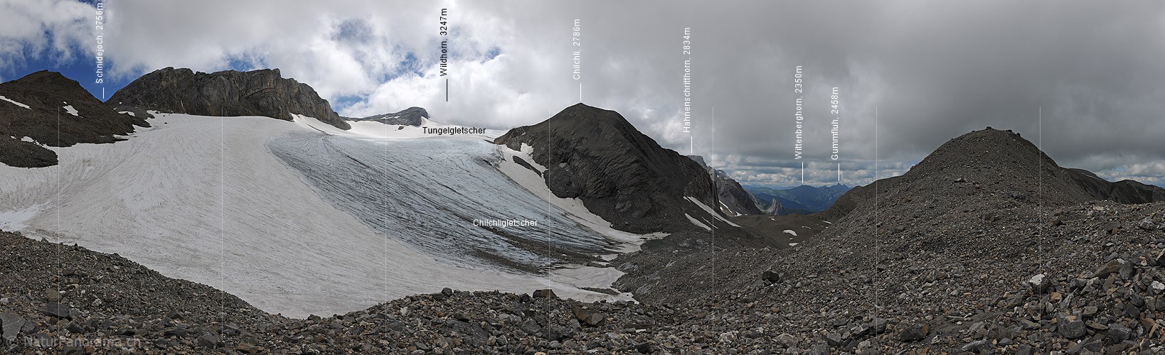 P013351: Panoramafoto Im Aufstieg zum Schnidejoch