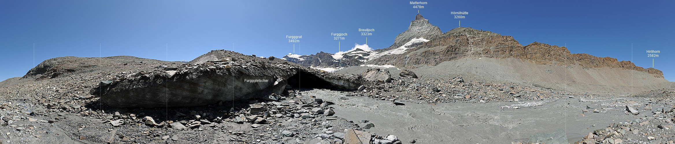 P013388a: 360° Panoramafoto Furgggletscher (Stand 8.2013)