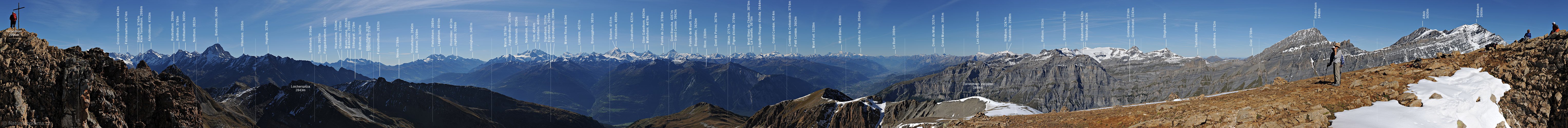 P013671: 360° Gipfelpanorama Torrenthorn