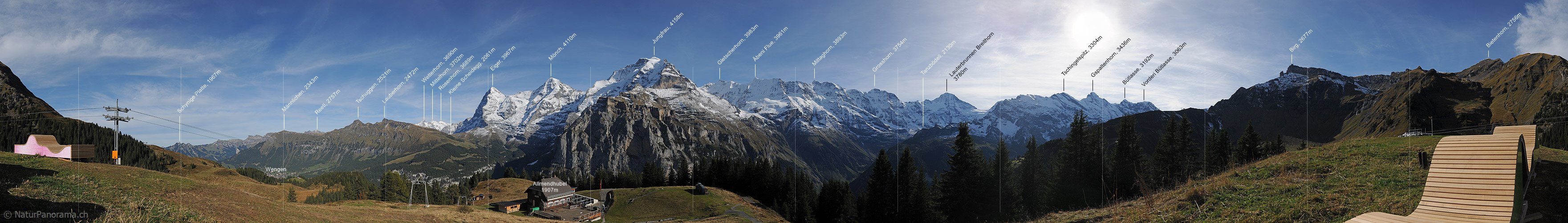 P013774: 360° Panorama view Allmendhubel (Mürren)