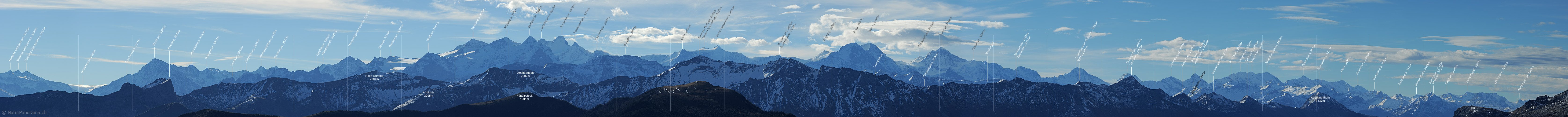 P013927: Panoramafoto Berner Alpen von der Schwändiliflue