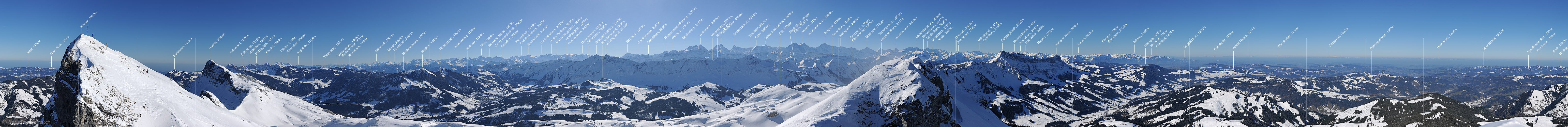 P014236: 360° Gipfelpanorama Hengst (Schrattenfluh)