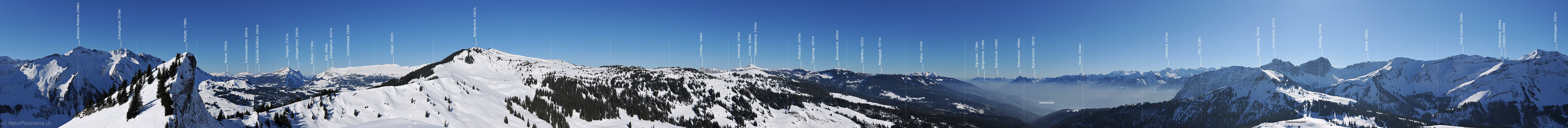 P014253: 360° Gipfelpanorama Rotspitz E