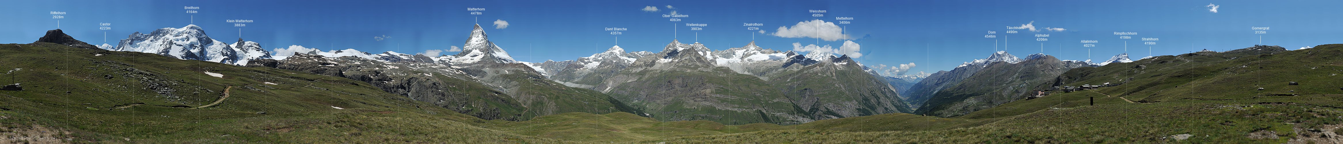 P014811: Gigapixel-Panoramafoto Matterhorn (Entwurf, halbe Grösse)