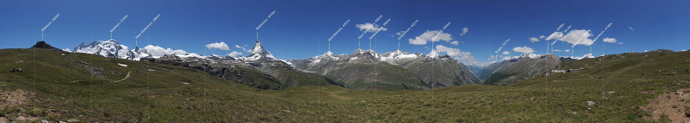 P014815: 360° Panoramafoto Riffelberg, Zermatt