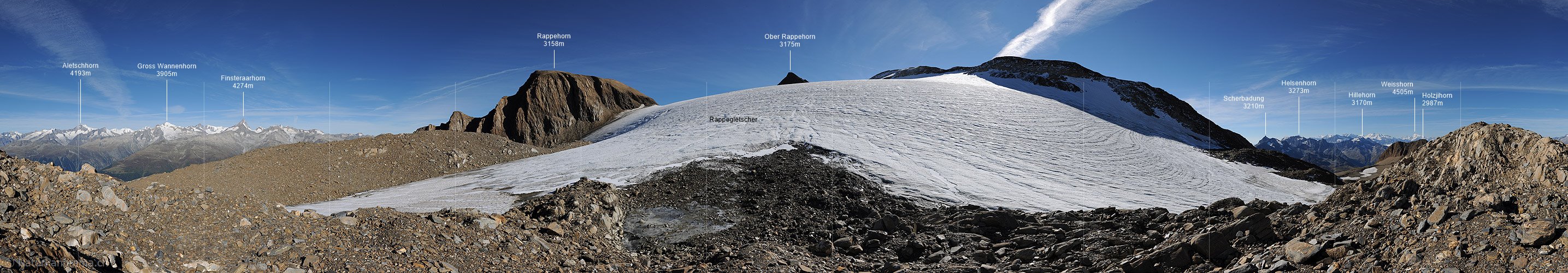 P015144: 360° Panoramafoto Rappegletscher (Stand 7.2014)