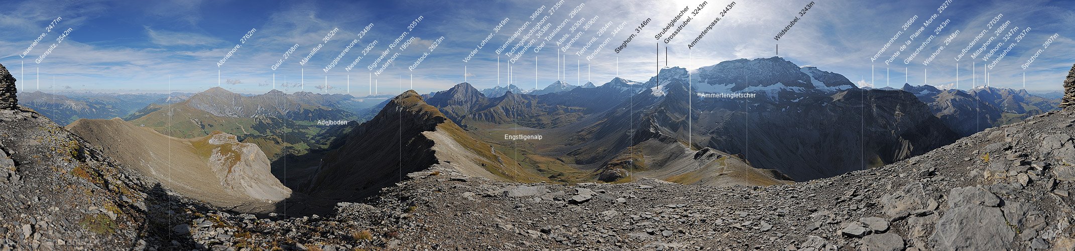 P015162: 360° Gipfelpanorama Ammertenspitz