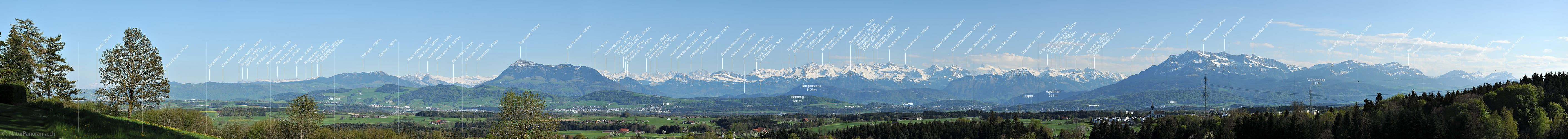 P016034: Panoramafoto Zentralalpen