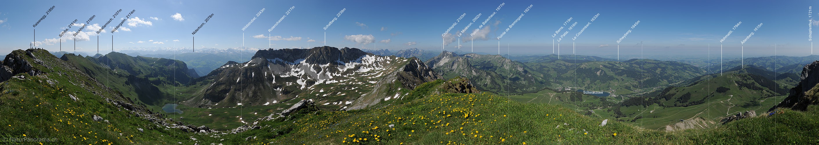 P016284: 360° Gipfelpanorama Kaiseregg