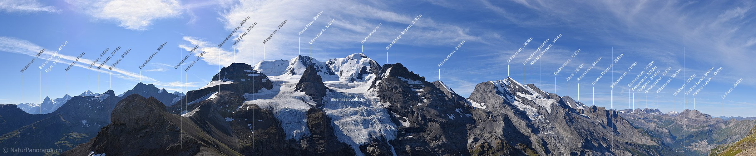 P016612c: 360° Panoramabild Blüemlisalp vom Bundstock