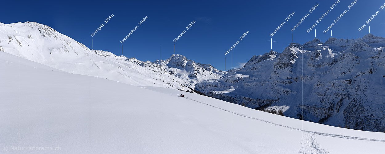 P017496: Panoramafoto Binntal und Ofenhorn im Winter