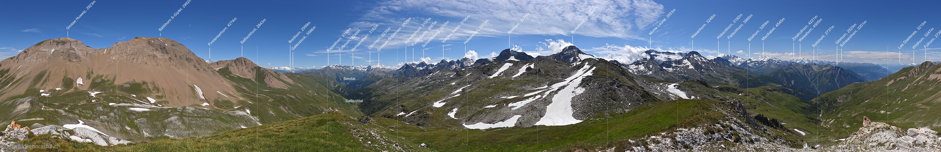 P018291: 360° Panoramafoto Saflischtal und Simplon-Region