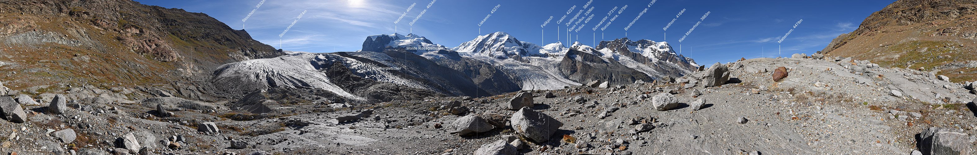 P018515: 360° Panoramafoto Gornergletscher (Stand 9.2016)
