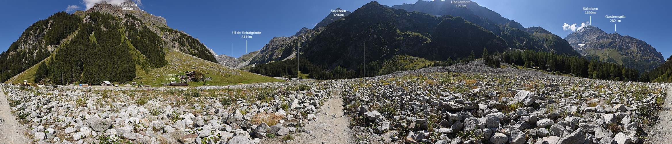 P018559: 360° Panorama photo Gasteretal at Heimritz