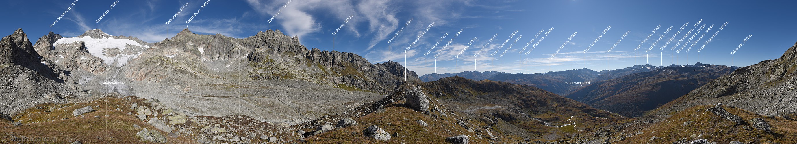 P018706: 360° Summit panorama Chräiennest (Ursern)