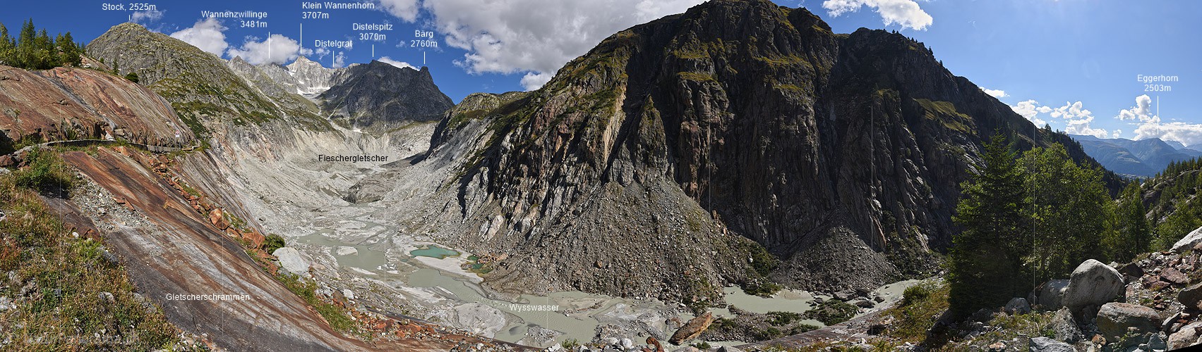 P022115: Panoramafoto Fieschergletscher (Stand 9.2018)