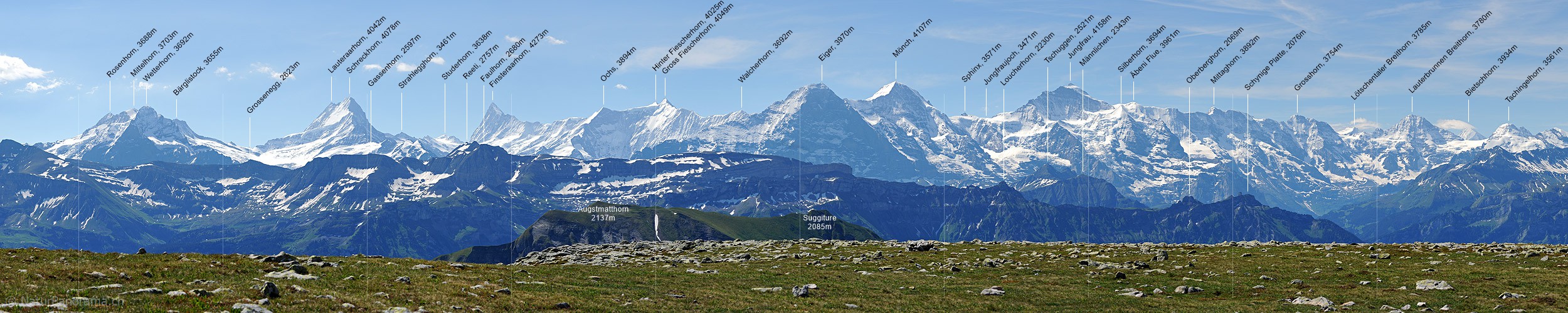 P005157b: Panorama Berner Alpenkette