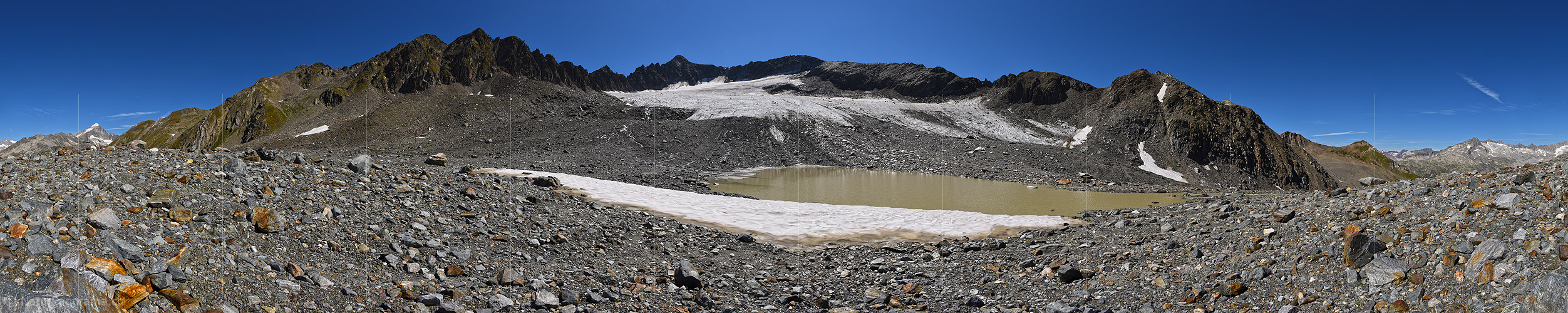 P016725: 360° Panoramafoto Muttgletscher (Stand 8.2015)