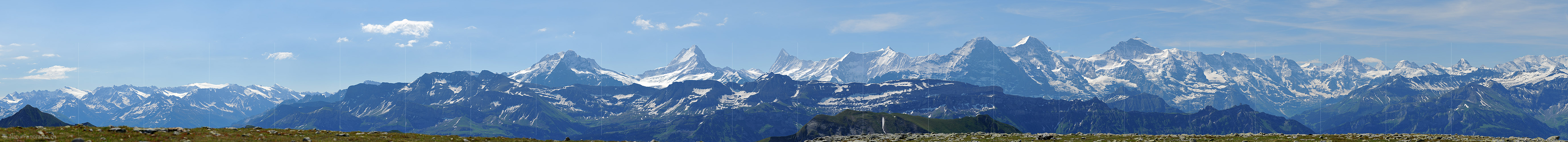 P005159c: Langes Panorama der Berner Alpen