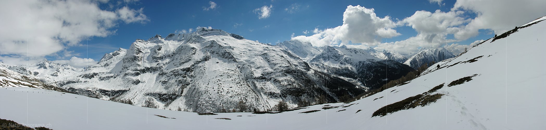 P000027: Panorama Berglandschaft bei Gand, Binntal