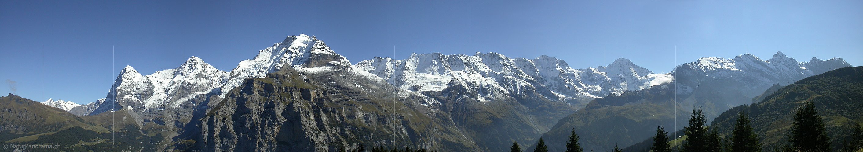 P000034: Panorama Eiger, Mönch und Jungfrau von Mürren