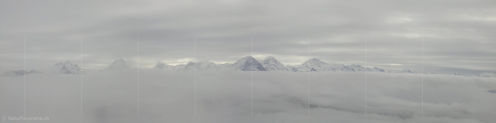P000042: Panorama Berner Alpen mit Nebelmeer vom Hohgant