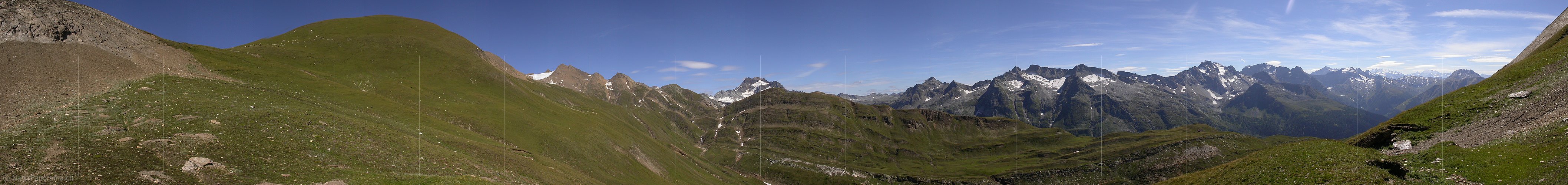 P000097: Panorama Fäldbach und Binntaler Berge