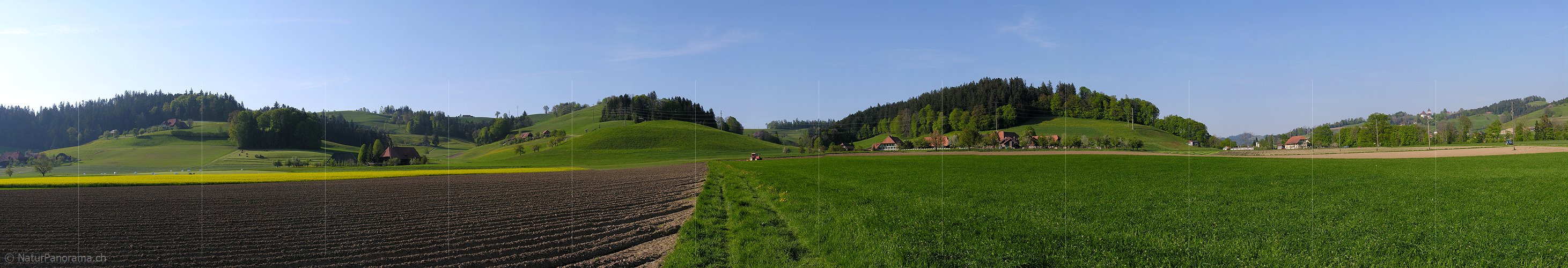P000151: Panoramafoto Kulturland bei Lützelflüh im Emmental
