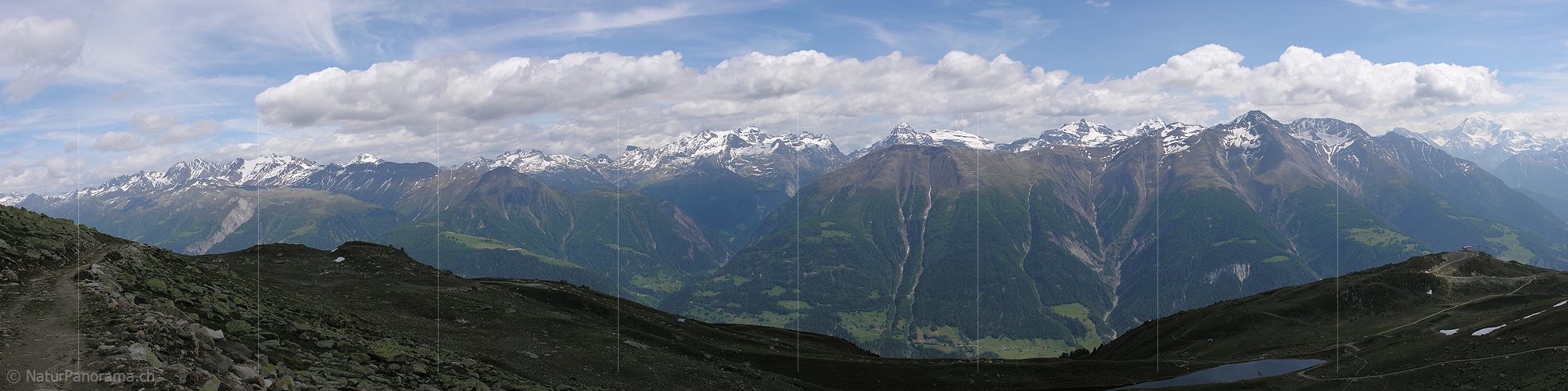 P000225: Panoramabild Kühboden/Fiescheralp, Aletsch