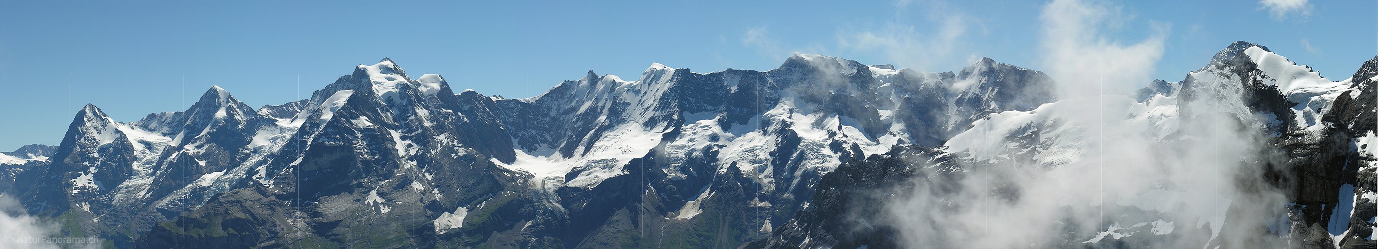 P000283: Panorama Eiger, Mönch und Jungfrau vom Hundshorn/Schilthorn