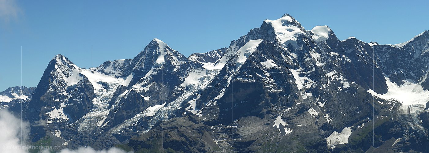 P000286: Panorama Eiger, Mönch und Jungfrau vom Hundshorn/Schilthorn, Berner Oberland