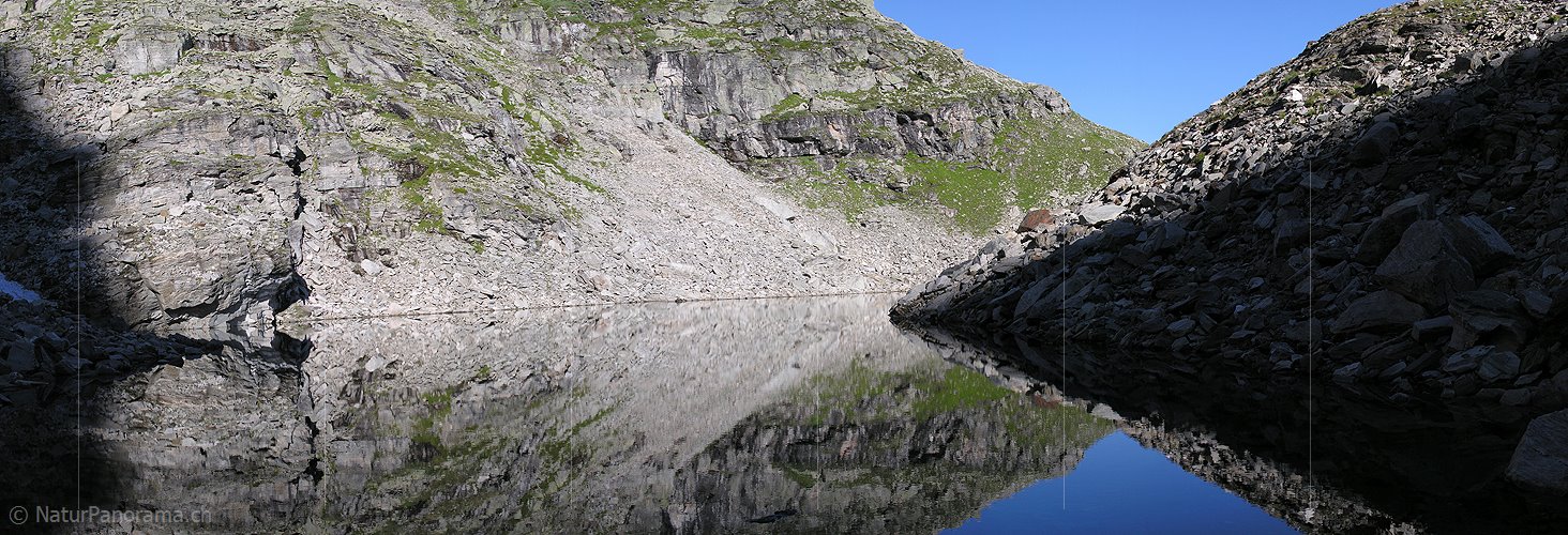 P000353: Panorama Spiegelung im Fleschsee, Binntal