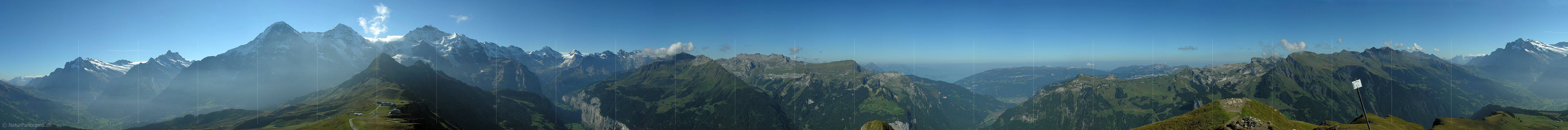 P000436: Gipfelpanorama Männlichen, Jungfrauregion