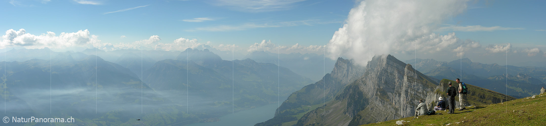 P000463: Panoramafoto Churfirsten und Walensee