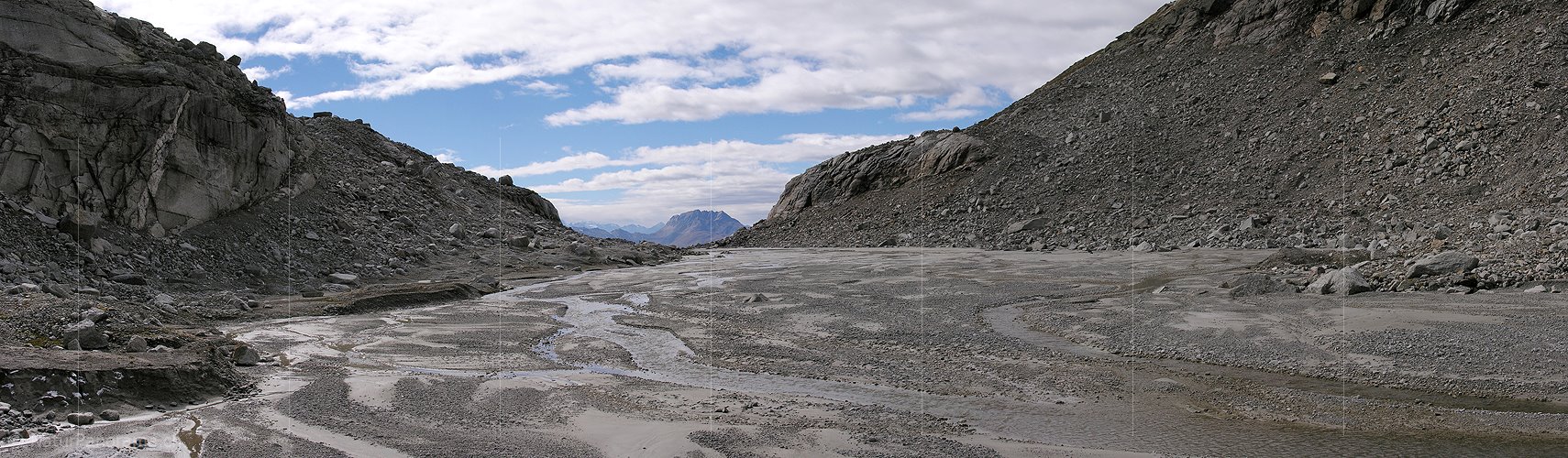 P000476: Panoramaaufnahme Schwemmebene im Tälli, Binntal