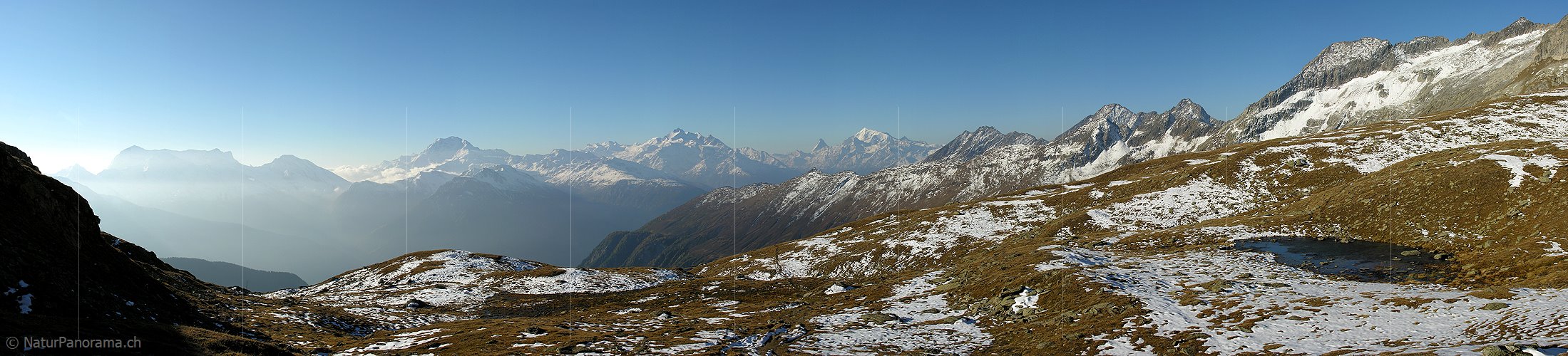 P000512: Panoramabild Sparrhorn, Belalp