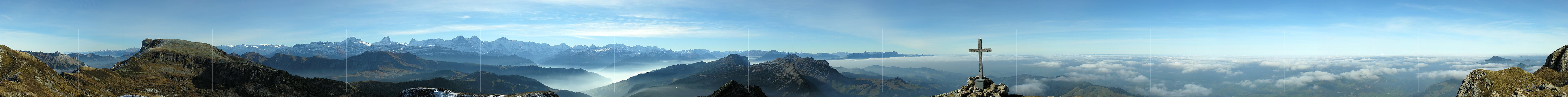 P000623: Gipfelpanoramafoto Hohgant West