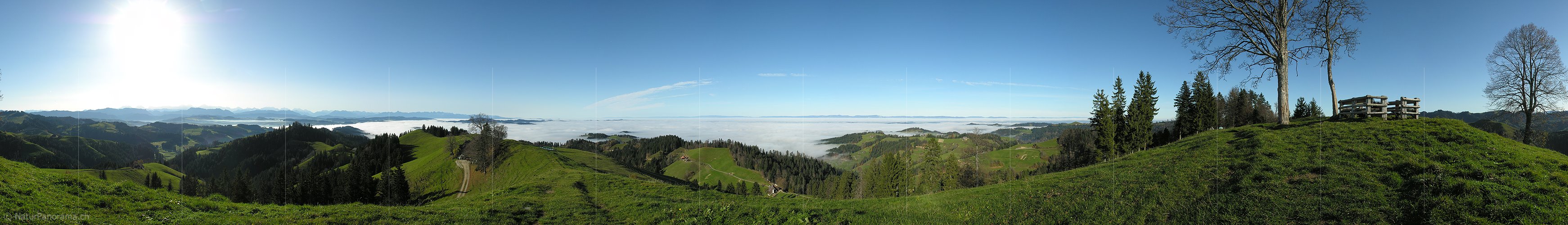 P000650: Panoramafoto Nebelmeer, Emmental