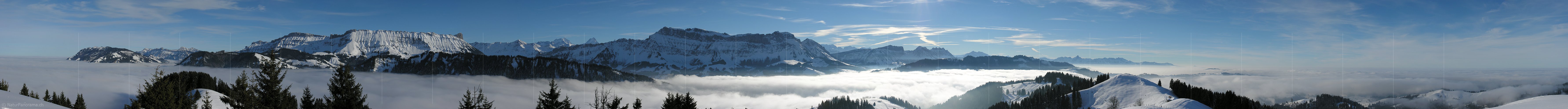 P000672: Panoramafoto Wachthubel, Schangnau, Emmental